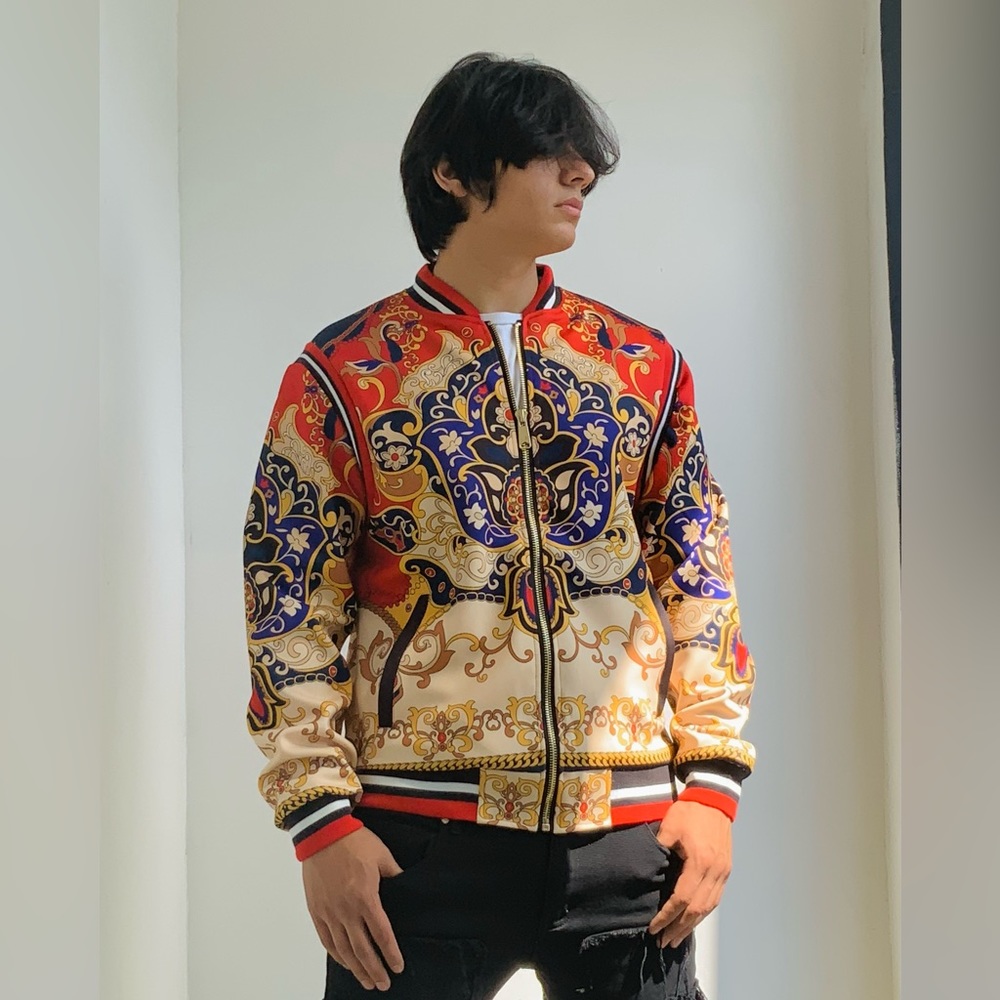 Men’s Royal Seven Khaki | Red | Black Track Jacket